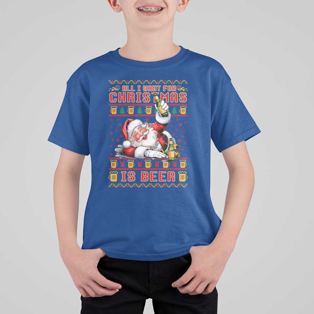 Funny Christmas Beer T Shirt For Kid It's the Most Wonderful Time For A Beer - Wonder Print Shop
