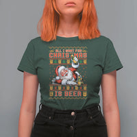 Funny Christmas Beer T Shirt For Women It's the Most Wonderful Time For A Beer - Wonder Print Shop