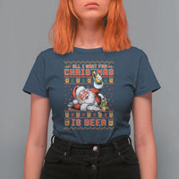 Funny Christmas Beer T Shirt For Women It's the Most Wonderful Time For A Beer - Wonder Print Shop