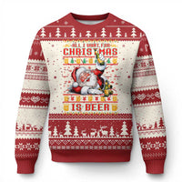 Funny Christmas Beer Ugly Christmas Sweater It's the Most Wonderful Time For A Beer - Wonder Print Shop