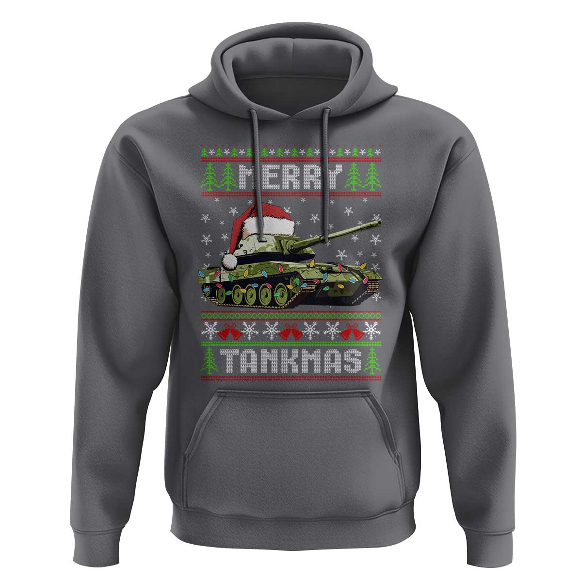 Funny Christmas Veteran Hoodie Merry Tankmas Tank Military Army