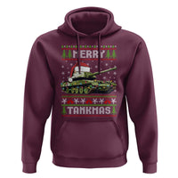 Funny Christmas Veteran Hoodie Merry Tankmas Tank Military Army