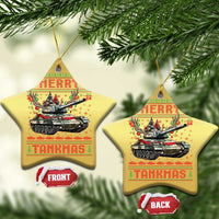 Funny Xmas Military Christmas Ornament Merry Tankmas Tank Veteran Army - Wonder Print Shop