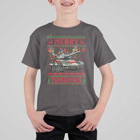 Funny Christmas Military T Shirt For Kid Merry Tankmas Tank Veteran Army - Wonder Print Shop