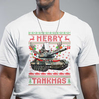 Funny Christmas Military T Shirt Merry Tankmas Tank Veteran Army - Wonder Print Shop