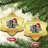 Funny Xmas Veteran Christmas Ornament Have Yourself A Military Christmas - Wonder Print Shop
