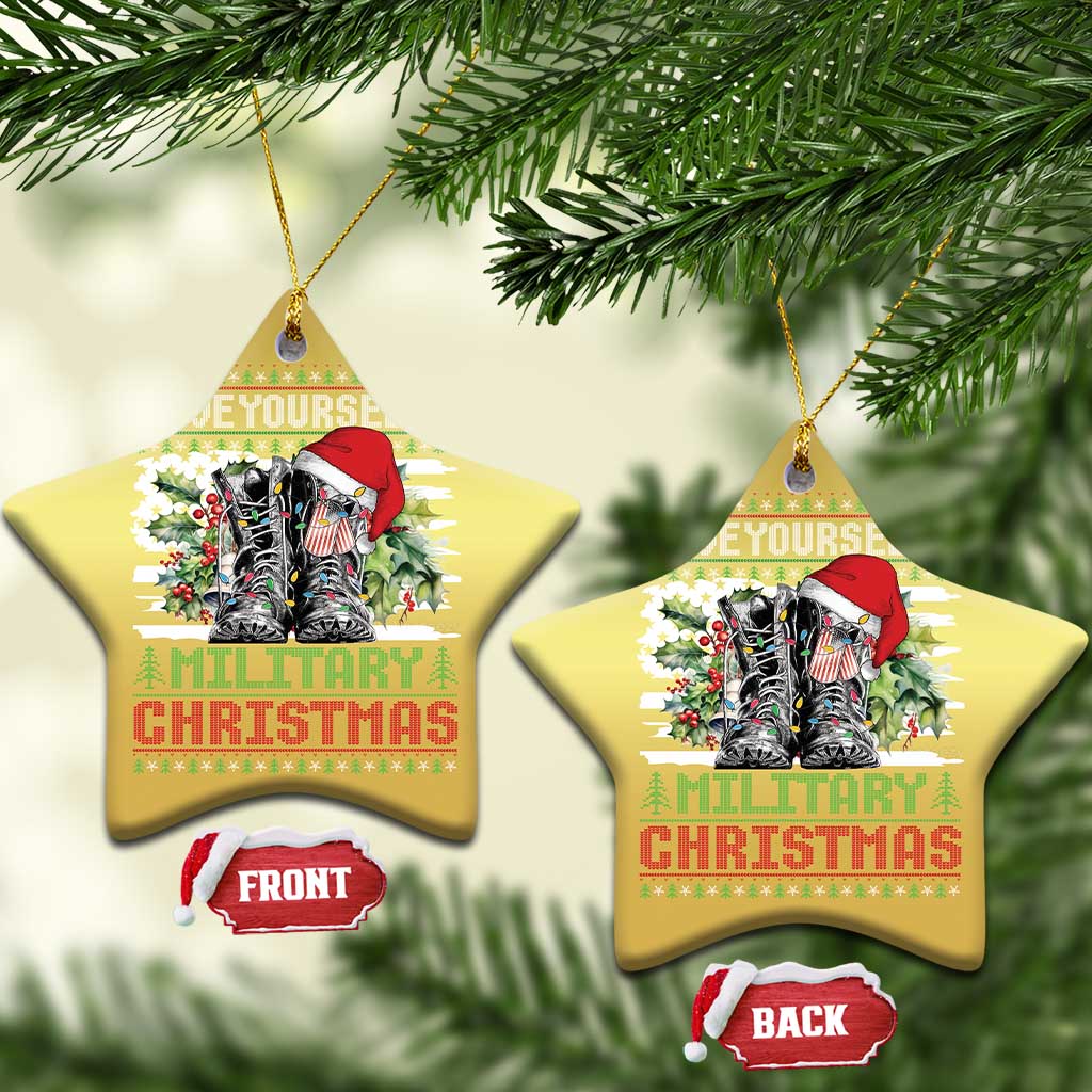 Funny Xmas Veteran Christmas Ornament Have Yourself A Military Christmas - Wonder Print Shop