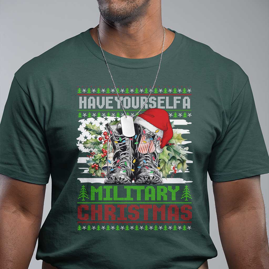 Funny Christmas Veteran T Shirt Have Yourself A Military Christmas - Wonder Print Shop