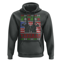 Christmas Veteran Hoodie Soldier America Flag Patriotic