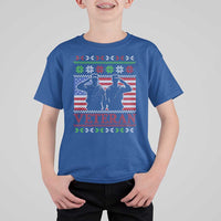 Christmas Veteran T Shirt For Kid Soldier America Flag Patriotic - Wonder Print Shop