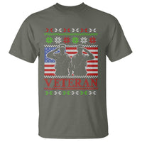 Christmas Veteran T Shirt Soldier America Flag Patriotic - Wonder Print Shop