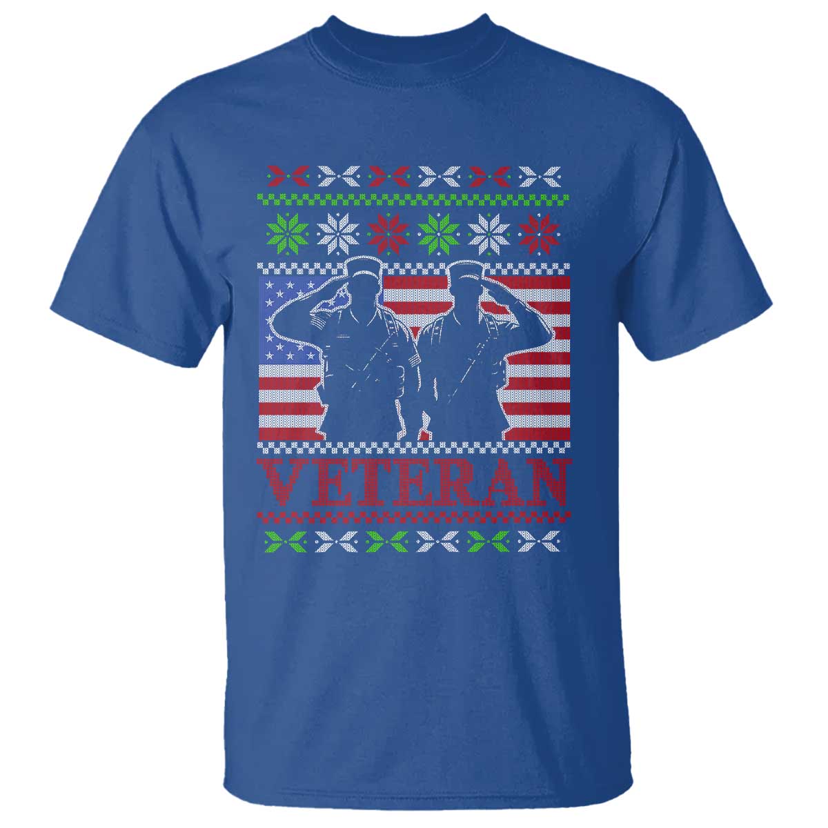 Christmas Veteran T Shirt Soldier America Flag Patriotic - Wonder Print Shop