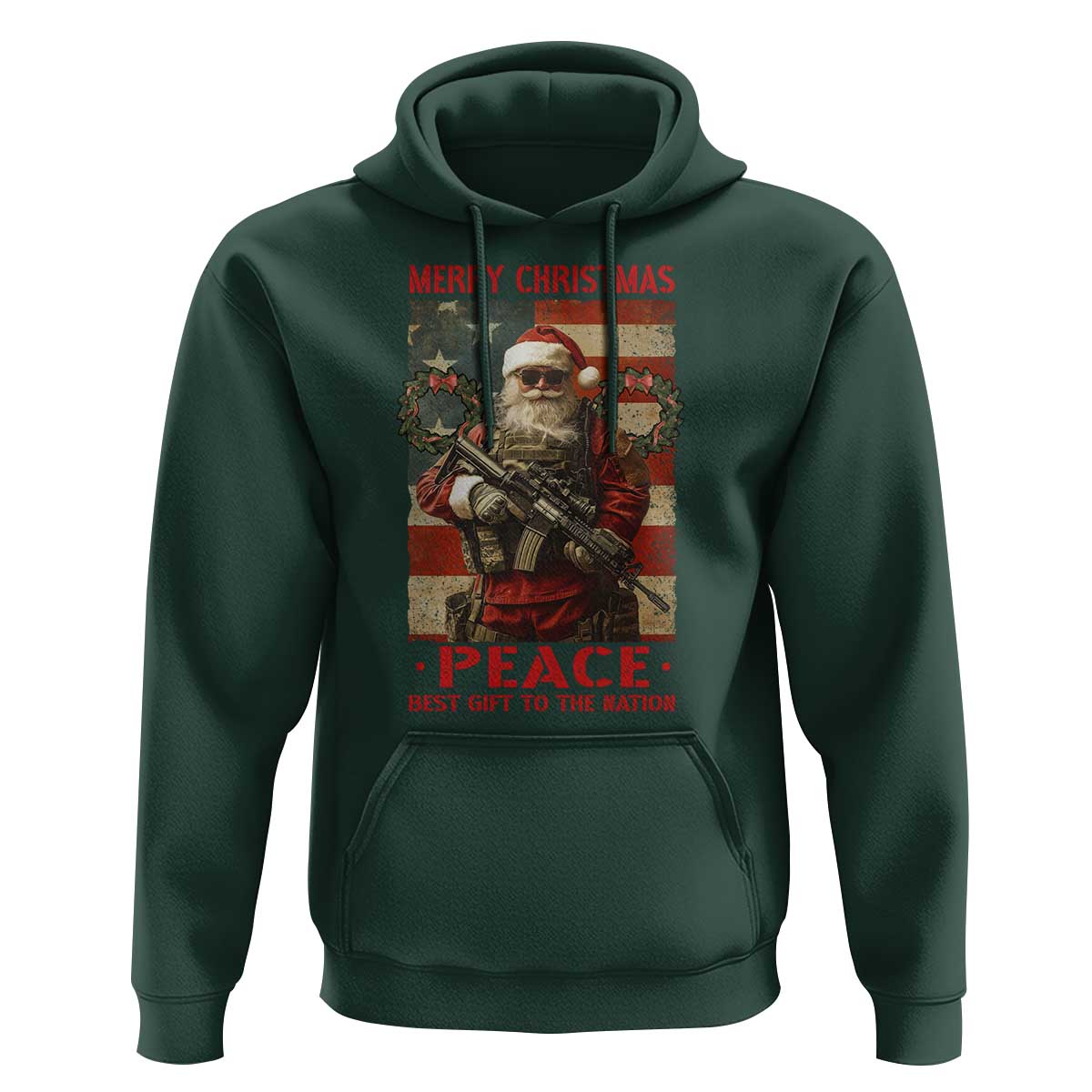 Christmas Veteran Hoodie Peace Best Gift To The Nation Santa Army