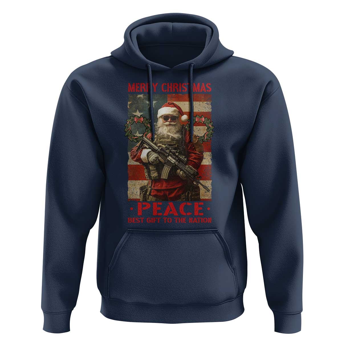 Christmas Veteran Hoodie Peace Best Gift To The Nation Santa Army