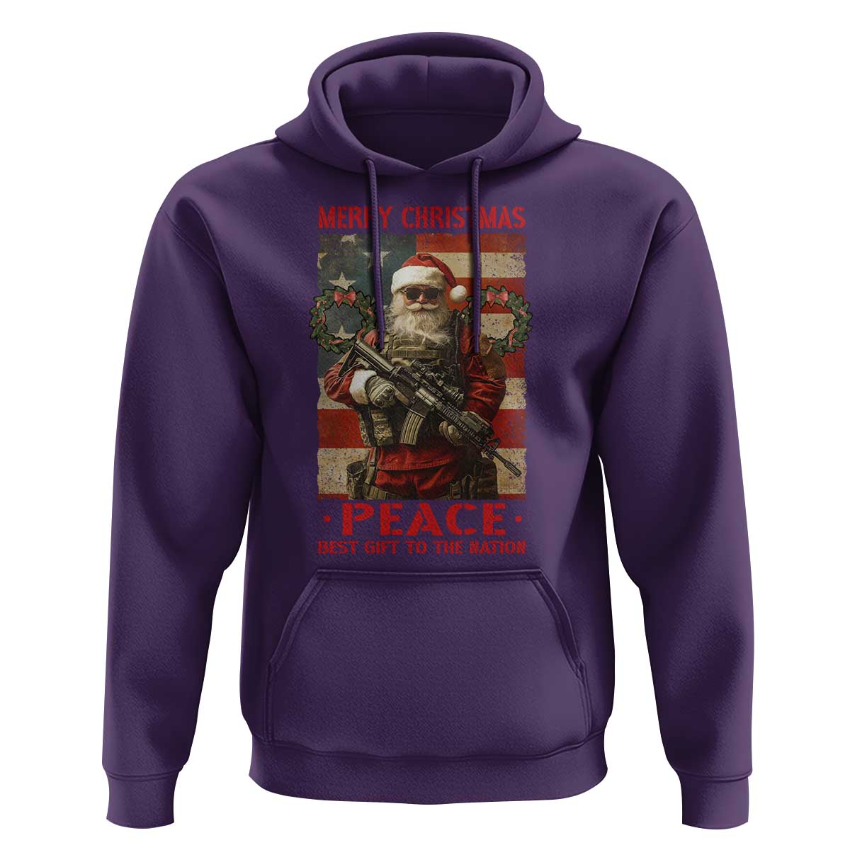 Christmas Veteran Hoodie Peace Best Gift To The Nation Santa Army