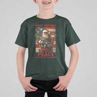 Christmas Veteran T Shirt For Kid Peace Best Gift To The Nation Santa Army - Wonder Print Shop