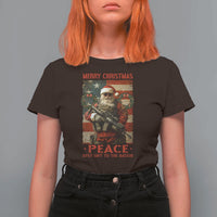Christmas Veteran T Shirt For Women Peace Best Gift To The Nation Santa Army - Wonder Print Shop