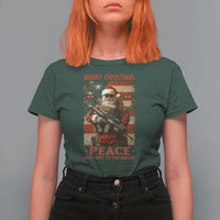 Christmas Veteran T Shirt For Women Peace Best Gift To The Nation Santa Army - Wonder Print Shop