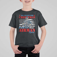 All I Want For Christmas Is My Airman Home T Shirt For Kid - Wonder Print Shop