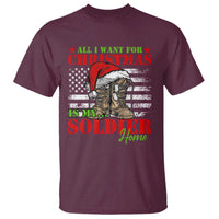 All I Want For Christmas Is My Soldier Home T Shirt - Wonder Print Shop