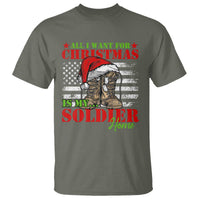 All I Want For Christmas Is My Soldier Home T Shirt - Wonder Print Shop
