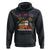 Funny Haitian Christmas Hoodie Nwel Ayisen Creole Santa Palm Tree