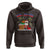 Funny Haitian Christmas Hoodie Nwel Ayisen Creole Santa Palm Tree