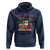Funny Haitian Christmas Hoodie Nwel Ayisen Creole Santa Palm Tree