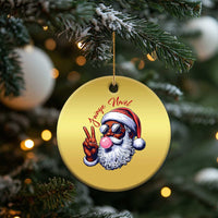 Funny Haitian Xmas Christmas Ornament Jwaye Nwel Creole Cute Black Santa - Wonder Print Shop