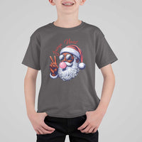Funny Haitian Christmas T Shirt For Kid Jwaye Nwel Creole Cute Black Santa - Wonder Print Shop
