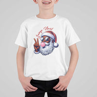 Funny Haitian Christmas T Shirt For Kid Jwaye Nwel Creole Cute Black Santa - Wonder Print Shop