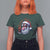 Funny Haitian Christmas T Shirt For Women Jwaye Nwel Creole Cute Black Santa - Wonder Print Shop