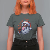 Funny Haitian Christmas T Shirt For Women Jwaye Nwel Creole Cute Black Santa - Wonder Print Shop