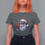Funny Haitian Christmas T Shirt For Women Jwaye Nwel Creole Cute Black Santa - Wonder Print Shop