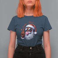 Funny Haitian Christmas T Shirt For Women Jwaye Nwel Creole Cute Black Santa - Wonder Print Shop