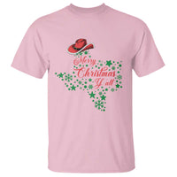 Merry Christmas Y'All Texas Cowboy Santa Hat T Shirt - Wonder Print Shop