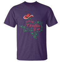 Merry Christmas Y'All Texas Cowboy Santa Hat T Shirt - Wonder Print Shop