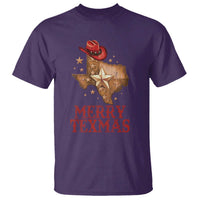 Christmas In Texas T Shirt Merry Texmas Santa Cowboy Hat - Wonder Print Shop