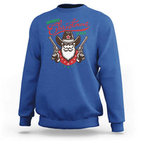 Merry Christmas Y'All Texas Cowboy Santa Sweatshirt - Wonder Print Shop