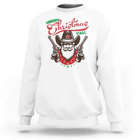 Merry Christmas Y'All Texas Cowboy Santa Sweatshirt - Wonder Print Shop