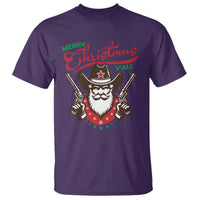 Merry Christmas Y'All Texas Cowboy Santa T Shirt - Wonder Print Shop
