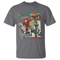Western Christmas T Shirt Jingle Horse Pick Up Your Feet Cowboy Santa Rider - Wonder Print Shop