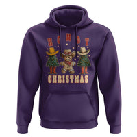 Howdy Christmas Hoodie Cowboy Cactus Xmas Tree
