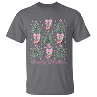 Howdy Christmas T Shirt Coquette Christmas Tree Cowgirl - Wonder Print Shop