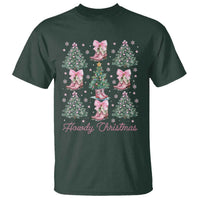Howdy Christmas T Shirt Coquette Christmas Tree Cowgirl - Wonder Print Shop
