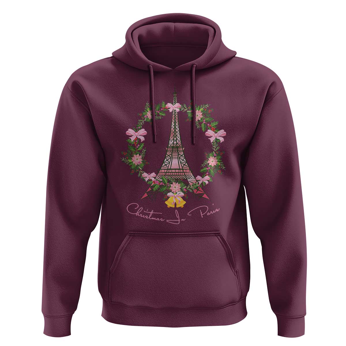 Joyeux Noel Eiffel Tower Christmas In Paris Hoodie