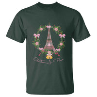 Joyeux Noel Eiffel Tower Christmas In Paris T Shirt - Wonder Print Shop