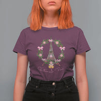 Joyeux Noel Eiffel Tower Christmas In Paris T Shirt For Women - Wonder Print Shop