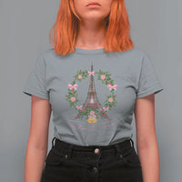 Joyeux Noel Eiffel Tower Christmas In Paris T Shirt For Women - Wonder Print Shop
