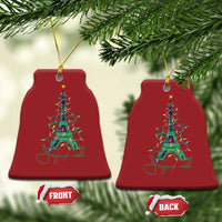 Eiffel Tower Christmas Tree Joyeux Noel Christmas Ornament - Wonder Print Shop